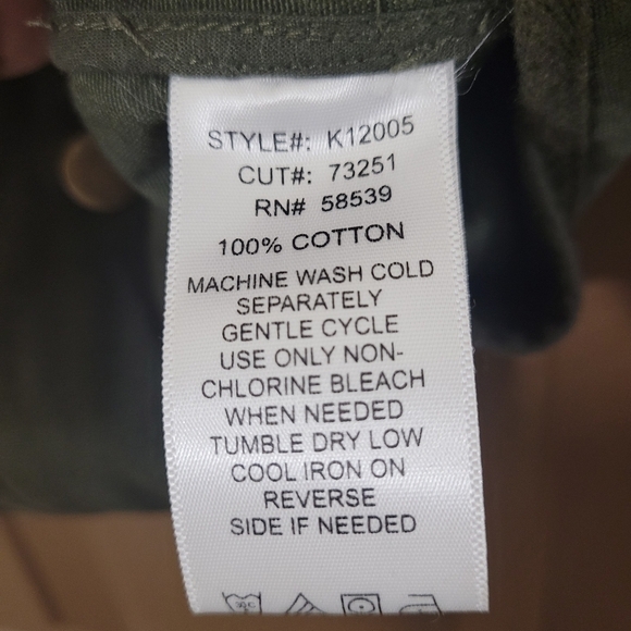 KUT from the Kloth army green zip front snap closure jacket - Picture 7 of 7